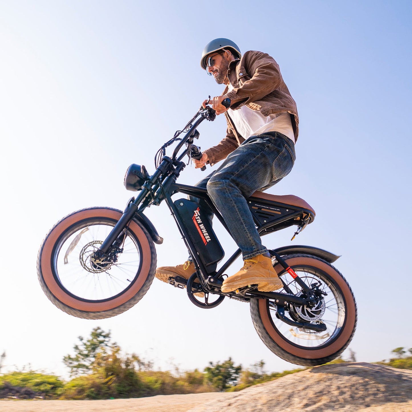 5TH WHEEL KNIGHT Retro Electric Bike| 1500W Peak Motor & 35 Mile Range