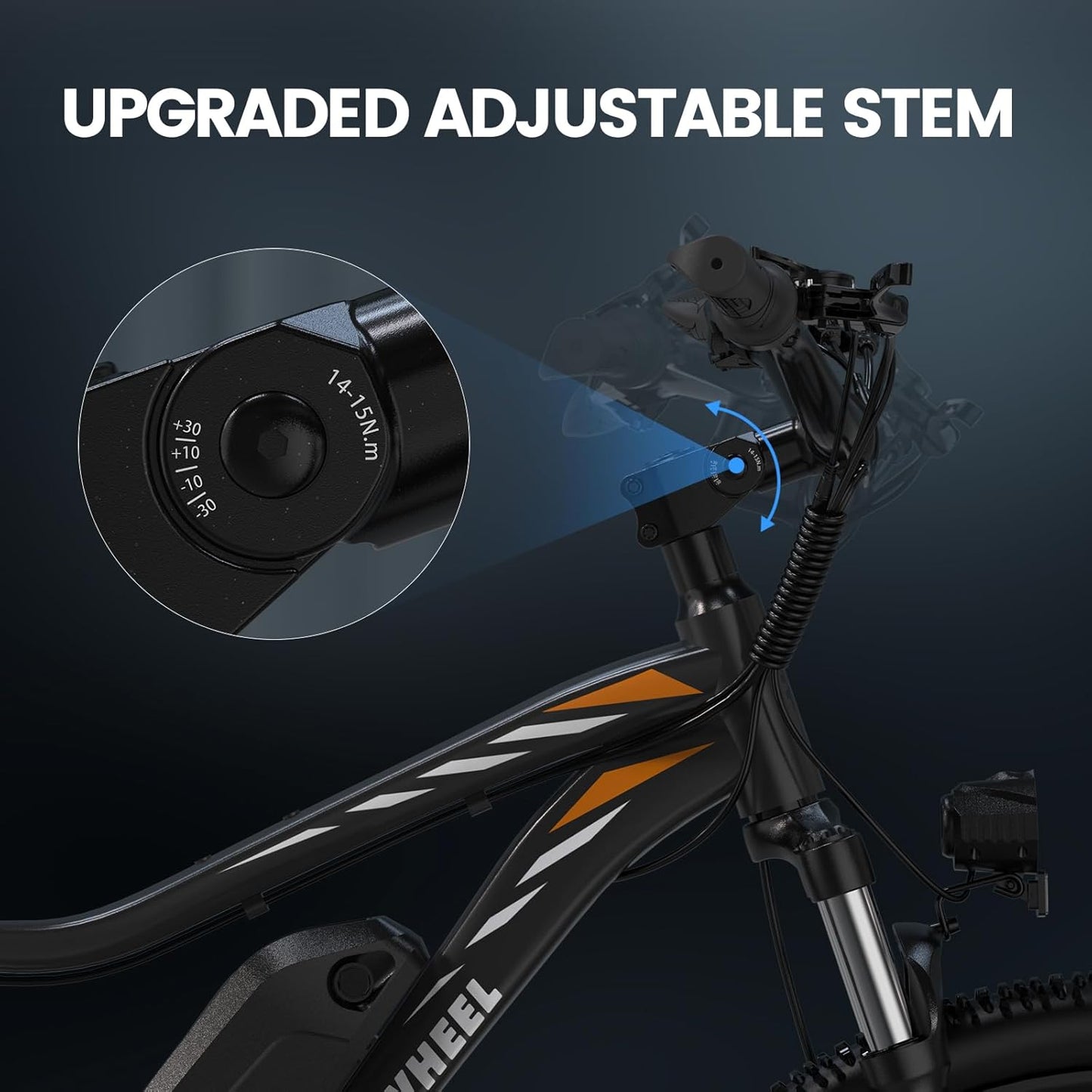 5TH WHEEL MATE Commuter Electric Bike | 1000W Peak Motor & 25 Mile Range