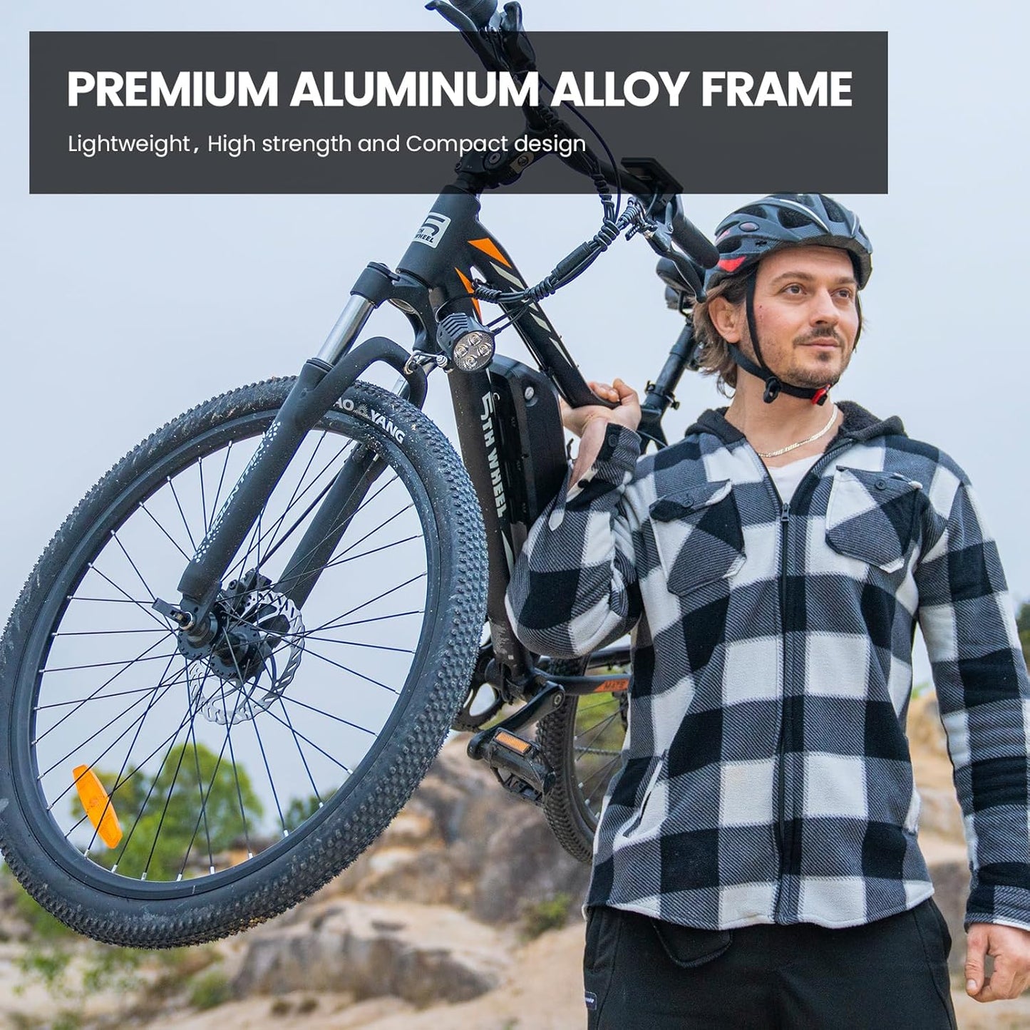 5TH WHEEL MATE Commuter Electric Bike | 1000W Peak Motor & 25 Mile Range