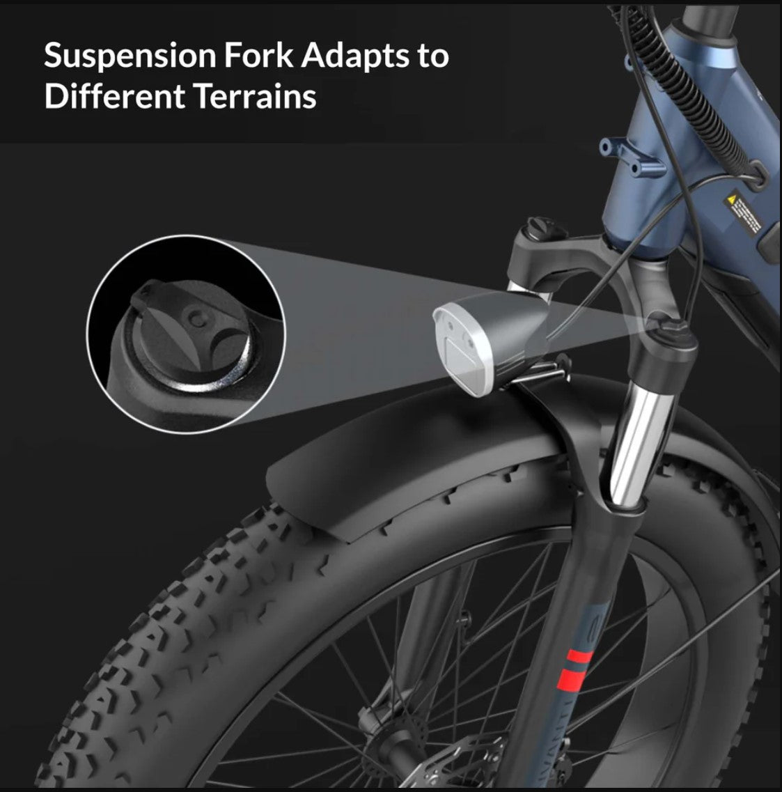 5TH WHEEL VOYAGE All-Terrain Fat Tire Electric Bike | 750W Peak Motor & 35 Mile Range