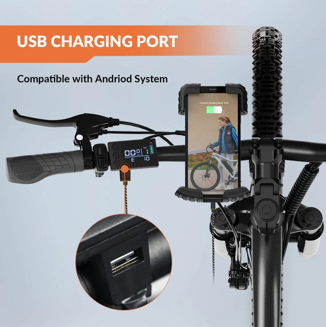 5TH WHEEL ROVER Commuter Electric Bike | 1000W Peak Motor & 30 Mile Range