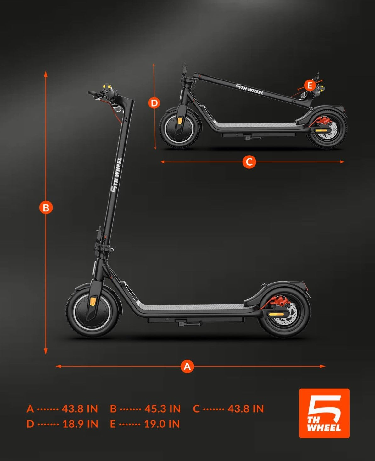 5TH WHEEL V20PRO Electric Scooter | 600W Peak Motor & 12 Mile Range