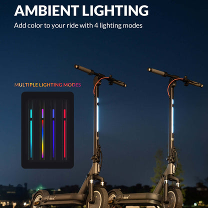 5TH WHEEL V40PRO Electric Scooter | 800W Peak Motor & 25 Mile Range with Ambient Lighting System