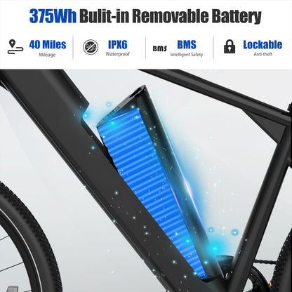 5TH WHEEL IMPACT Gravel Commuter Electric Bike | 700W Peak Motor & 22 Mile Range