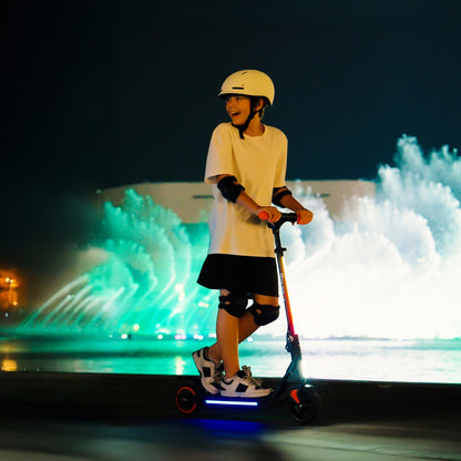 5TH WHEEL Kids Electric Scooter | 150W Rated Motor, 20 Mile Range, Adjustable Height Stem with Ambient Lighting System