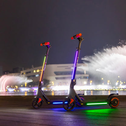 5TH WHEEL Kids Electric Scooter | 150W Rated Motor, 20 Mile Range, Adjustable Height Stem with Ambient Lighting System