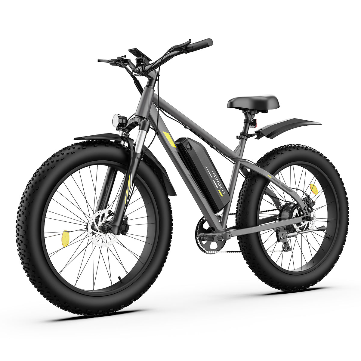 5TH WHEEL RAVENX Fat Tire Electric Bike - 500W Rated Motor, 20 MPH Top Speed, 72 Mile Max Range, with 26” Fat Tires