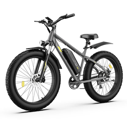 5TH WHEEL RAVENX Fat Tire Electric Bike - 500W Rated Motor, 20 MPH Top Speed, 72 Mile Max Range, with 26” Fat Tires