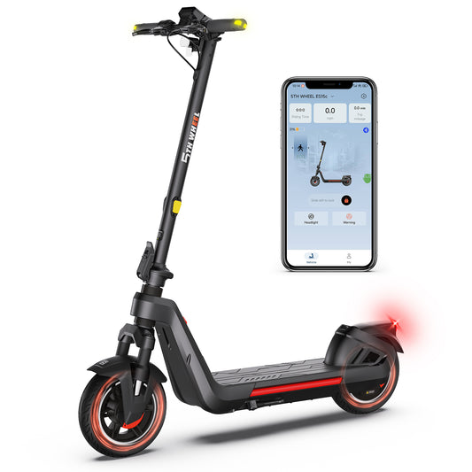 5TH WHEEL G11PRO Performance Electric Scooter - 1200W Peak, 330 lbs Capacity, Hydraulic Suspension, 11" Tires