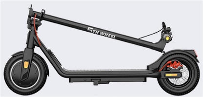 5TH WHEEL Adult Electric Scooter - 500W Peak, 265 lbs Capacity, 8.5" Solid Tires, Turn Signals