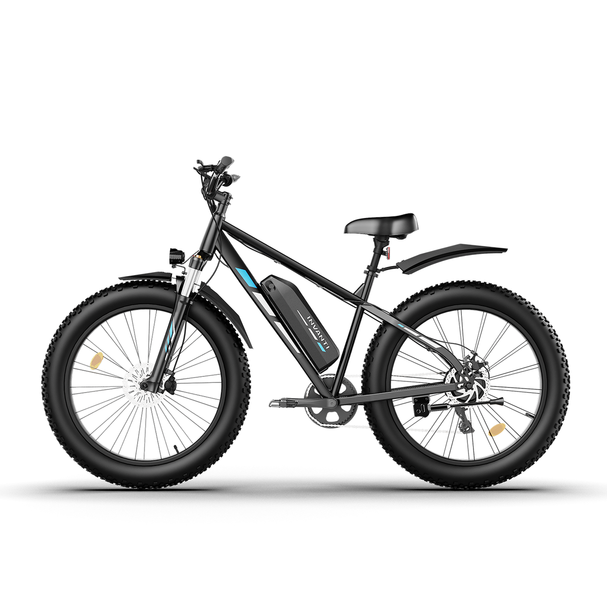 5TH WHEEL RAVENX Fat Tire Electric Bike - 500W Rated Motor, 20 MPH Top Speed, 72 Mile Max Range, with 26” Fat Tires