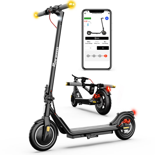 5TH WHEEL V20PRO Electric Scooter - 600W Peak, 265 lbs Capacity, 10" Solid Tires, Turn Signals