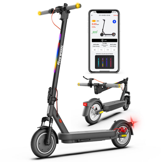 5TH WHEEL V40PRO Electric Scooter | 800W Peak Motor & 25 Mile Range with Ambient Lighting System