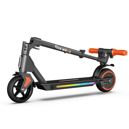 5TH WHEEL Kids Electric Scooter | 150W Rated Motor, 20 Mile Range, Adjustable Height Stem with Ambient Lighting System