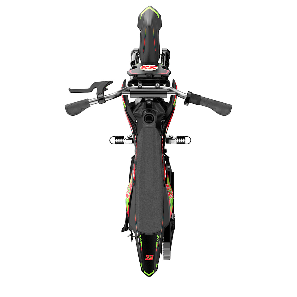 5TH WHEEL TERRAX Kids Electric Dirt Bike - 300W Rated Motor, 15.5 MPH Top Speed, Hydraulic Suspension, with 12” Tires