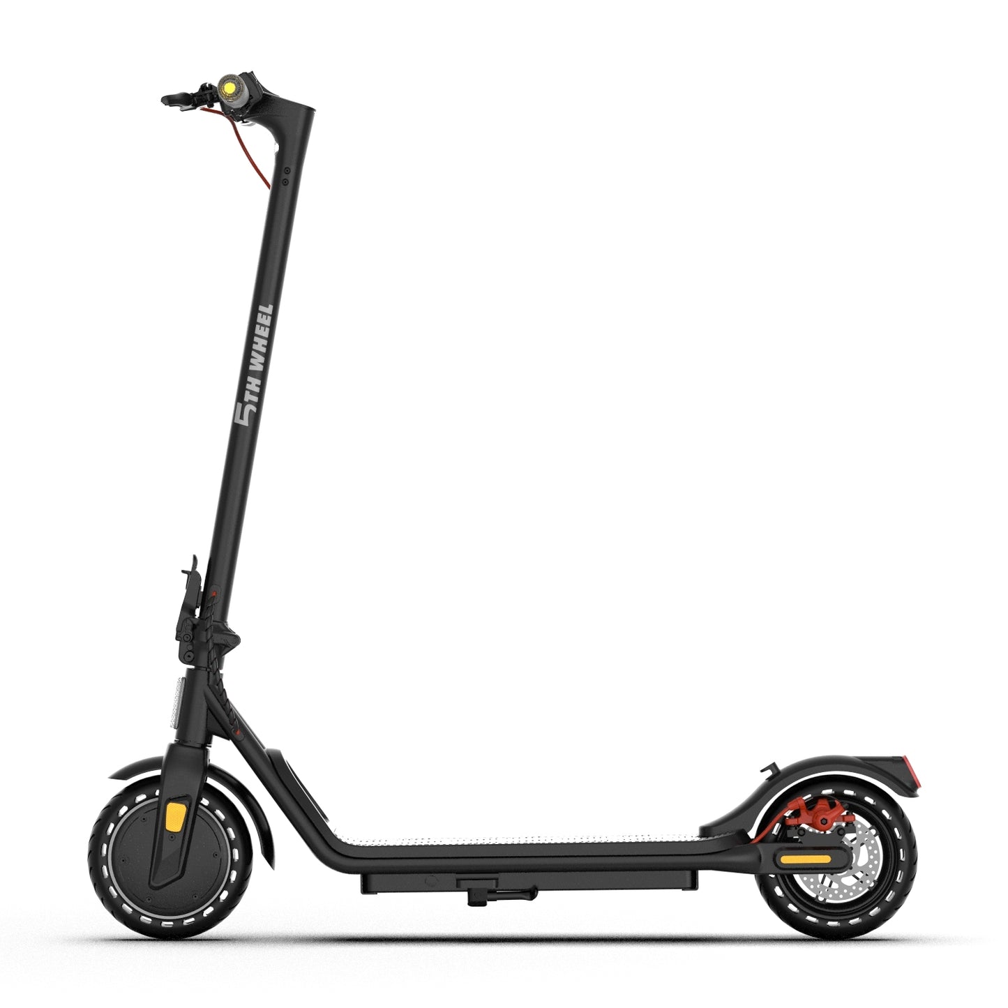 5TH WHEEL Adult Electric Scooter - 500W Peak, 265 lbs Capacity, 8.5" Solid Tires, Turn Signals