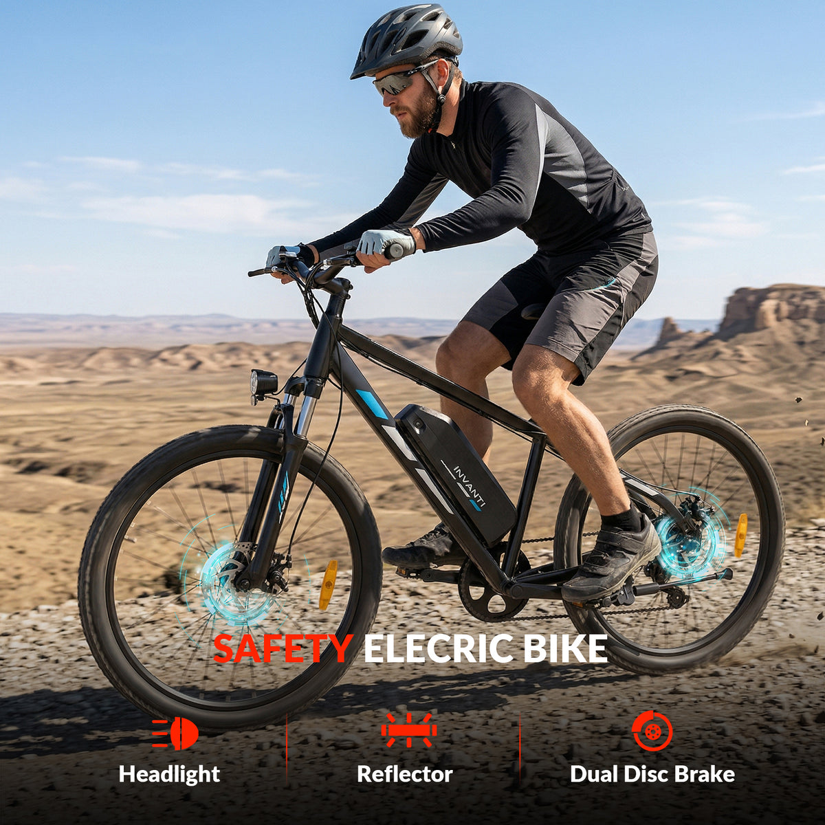 5TH WHEEL METROX Commuter Electric Bike - 350W Rated Motor, 20 MPH Top Speed, 45 Mile Max Range, with 26” Tires