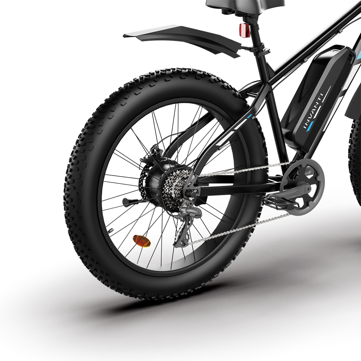 5TH WHEEL RAVENX Fat Tire Electric Bike - 500W Rated Motor, 20 MPH Top Speed, 72 Mile Max Range, with 26” Fat Tires