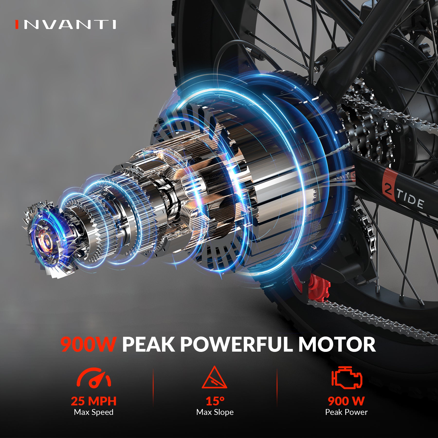 5TH WHEEL TIDE 2 Folding Utility Electric Bike
