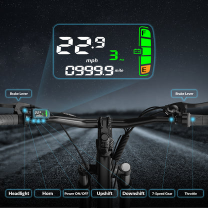 5TH WHEEL METROX Commuter Electric Bike - 350W Rated Motor, 20 MPH Top Speed, 45 Mile Max Range, with 26” Tires