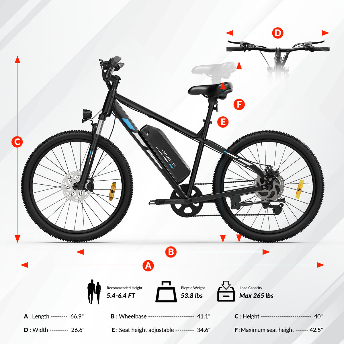 5TH WHEEL METROX Commuter Electric Bike - 350W Rated Motor, 20 MPH Top Speed, 45 Mile Max Range, with 26” Tires