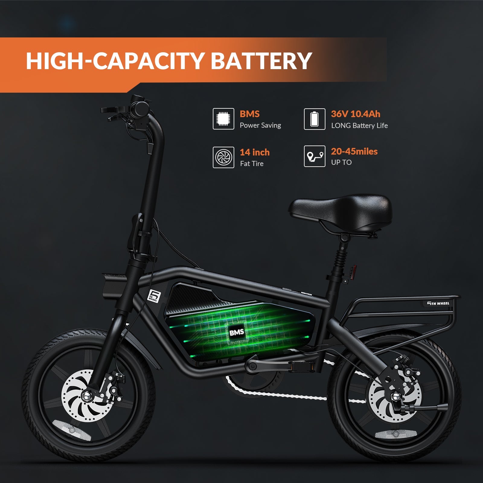 5TH WHEEL TRANSIT Compact Electric Bike