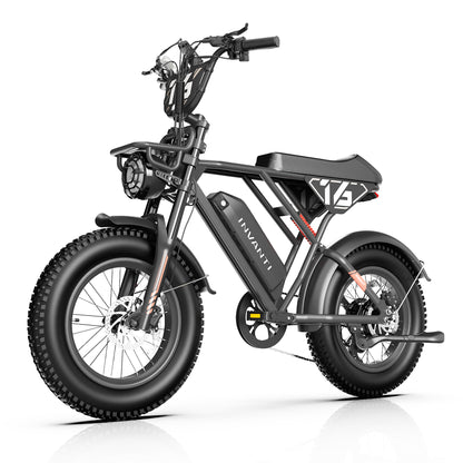 5TH WHEEL NITROX Retro Electric Bike -  1500W Peak Motor, 20 MPH Top Speed, 44 Mile Max Range, with 20" Off-Road Fat Tires