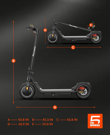 5TH WHEEL V20PRO Electric Scooter | 600W Peak Motor & 12 Mile Range