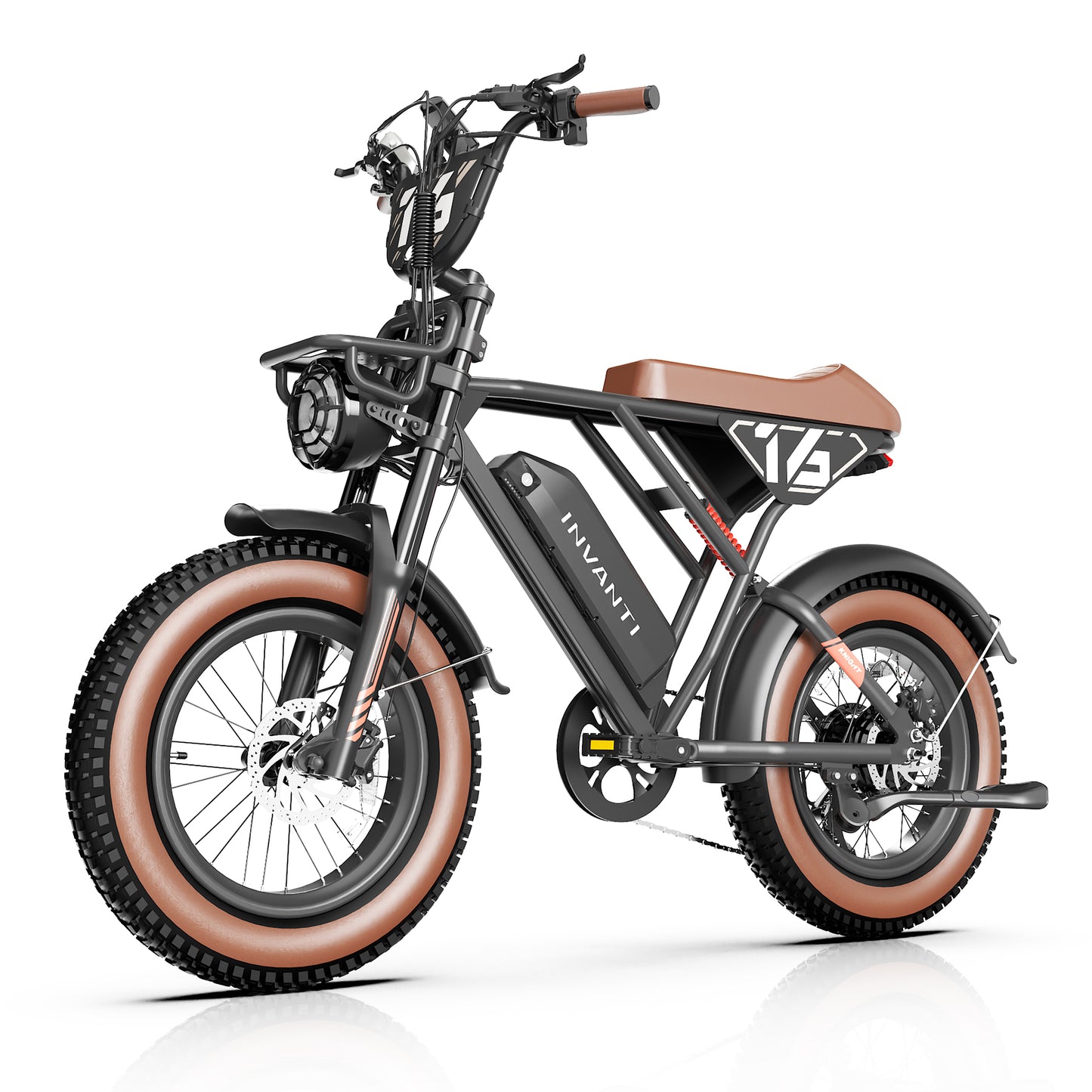 5TH WHEEL NITROX Retro Electric Bike -  1500W Peak Motor, 20 MPH Top Speed, 44 Mile Max Range, with 20" Off-Road Fat Tires