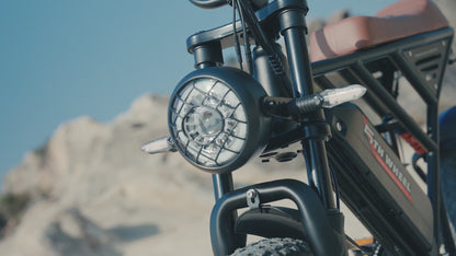 5TH WHEEL KNIGHT Retro Electric Bike| 1500W Peak Motor & 35 Mile Range
